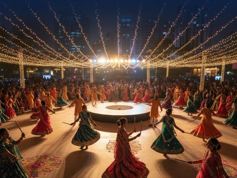 Read more about the article Navratri 2025 in Gurgaon: Experience the Magic of Garba & Dandiya Nights